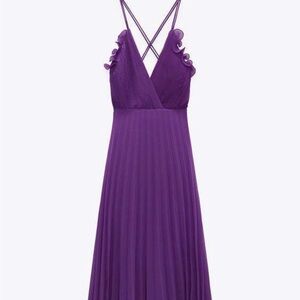 Zara Purple Halter Dress